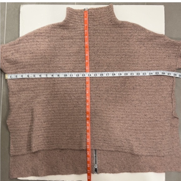 Free People Wool & Linen Arctic Fox Zip Back Sweater Small - Picture 7 of 9